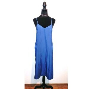 Maxi Dress w/ Separate Slip Elastic Waist Floral Cottage Boho Fairy Festival - M